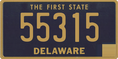 DE license plate 55315