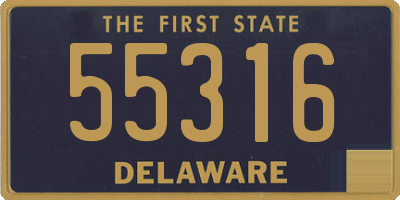 DE license plate 55316