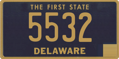 DE license plate 5532
