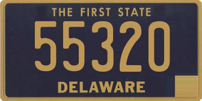 DE license plate 55320