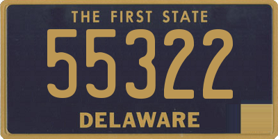 DE license plate 55322