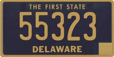 DE license plate 55323