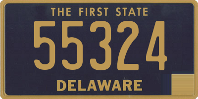 DE license plate 55324