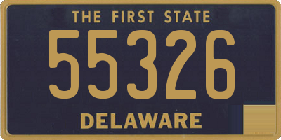 DE license plate 55326