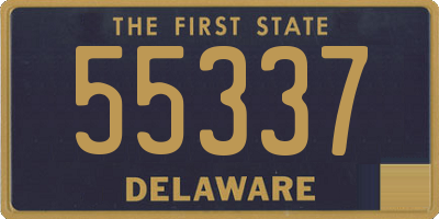 DE license plate 55337