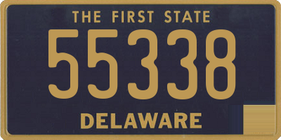 DE license plate 55338