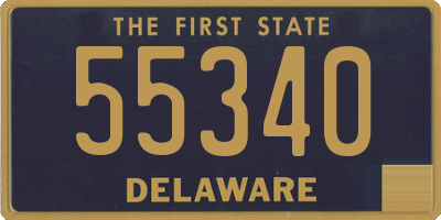 DE license plate 55340