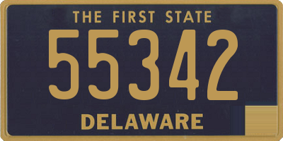 DE license plate 55342