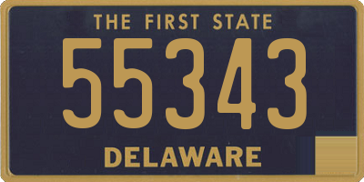 DE license plate 55343