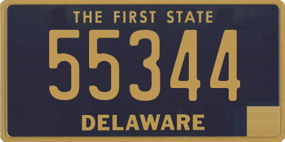 DE license plate 55344