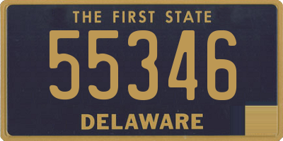 DE license plate 55346