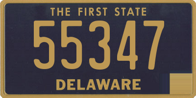 DE license plate 55347