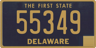 DE license plate 55349