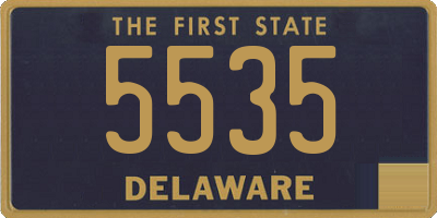 DE license plate 5535