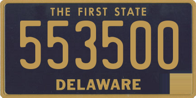 DE license plate 553500