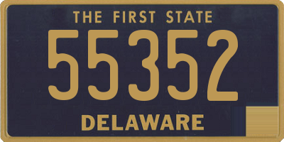 DE license plate 55352