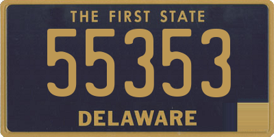 DE license plate 55353
