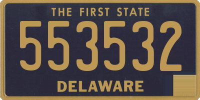 DE license plate 553532