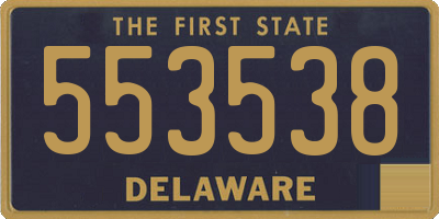 DE license plate 553538