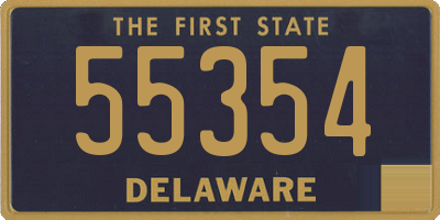 DE license plate 55354