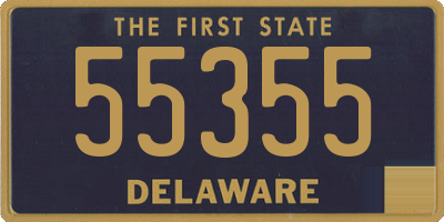 DE license plate 55355