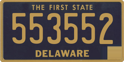 DE license plate 553552