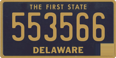 DE license plate 553566