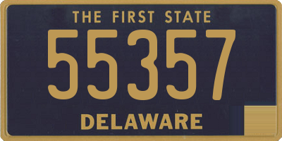 DE license plate 55357