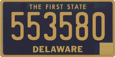 DE license plate 553580