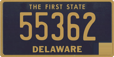 DE license plate 55362