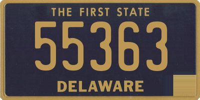 DE license plate 55363