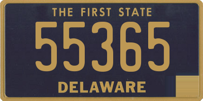 DE license plate 55365