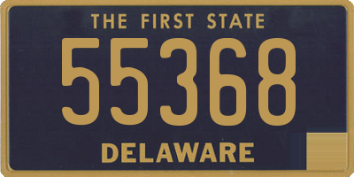 DE license plate 55368