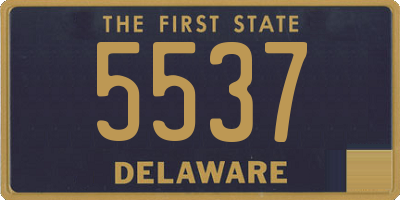 DE license plate 5537