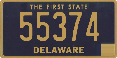 DE license plate 55374