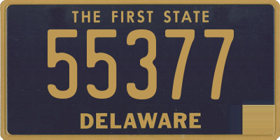 DE license plate 55377