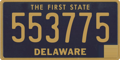 DE license plate 553775