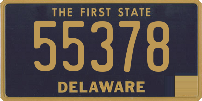 DE license plate 55378