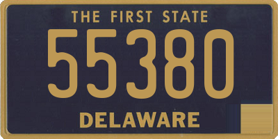 DE license plate 55380