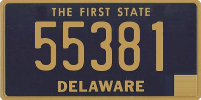 DE license plate 55381