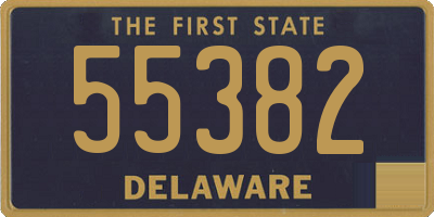 DE license plate 55382