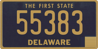 DE license plate 55383