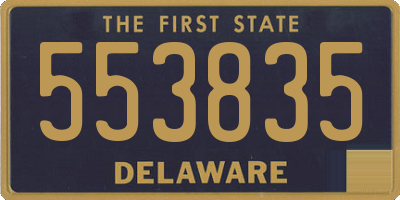 DE license plate 553835