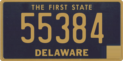 DE license plate 55384