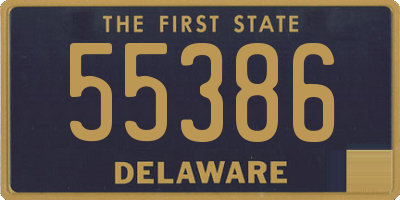 DE license plate 55386