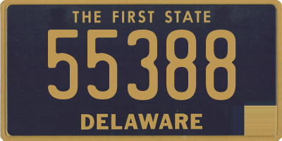 DE license plate 55388