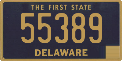 DE license plate 55389