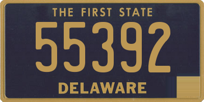 DE license plate 55392