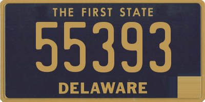 DE license plate 55393