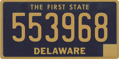 DE license plate 553968